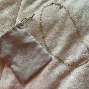 Kendra Scott Paperclip chain necklace in gold